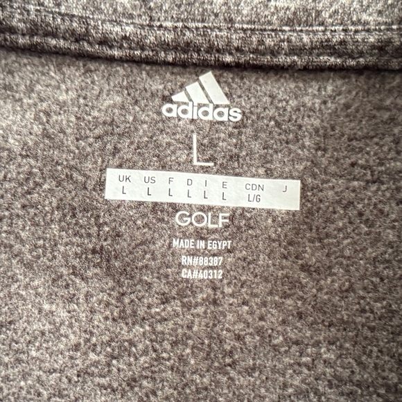 ADIDAS Men's Golf Full-Zip Jacket Size L - Picture 2 of 8